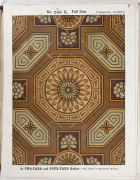 LINOLEUM SALESMAN'S SAMPLE CATALOGUE: circa 1885 loosely bound folio of sample "sections" (approx. 31 x 23cm) of designs by M.NAIRN & Co. of Kirkcaldy, Scotland. The folio was carried by "C.P. Schneider" of Albury, who has signed in manuscript in two plac - 2