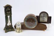 Four assorted clocks, 20th century ​the largest 31cm high