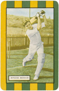 1953-54 Coles (Australia) "Australian & English Cricketers", complete set [28]. G/VG.