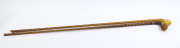 Two English glass walking sticks, 19th century, 120cm and 121cm long - 2