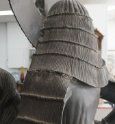 An impressive near life-size Japanese Samurai and horse statue, cast bronze, Meiji period early 20th century. Originally displayed just outside Nagoya, Honshu Island, Japan. Has been in Australia since the late 1940's and on display in a private residence - 4