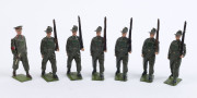 BRITAINS: - 54mm Hollow Cast Lead - Miscellaneous Group: c.1950s including Australians (11), U.S. Military Police (8), RAF Pilots (3), Royal Archers (13), Algerian Tirailleurs (8), Scottish Highlanders (3), etc; some figures with articulated arms. (50 ite - 4