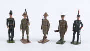 BRITAINS: - 54mm Hollow Cast Lead - Miscellaneous Group: c.1950s including Australians (11), U.S. Military Police (8), RAF Pilots (3), Royal Archers (13), Algerian Tirailleurs (8), Scottish Highlanders (3), etc; some figures with articulated arms. (50 ite - 7