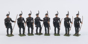 BRITAINS: - 54mm Hollow Cast Lead - Miscellaneous Group: c.1950s including Australians (11), U.S. Military Police (8), RAF Pilots (3), Royal Archers (13), Algerian Tirailleurs (8), Scottish Highlanders (3), etc; some figures with articulated arms. (50 ite - 8