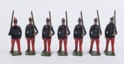 BRITAINS: - 54mm Hollow Cast Lead - Miscellaneous Group: c.1950s including Australians (11), U.S. Military Police (8), RAF Pilots (3), Royal Archers (13), Algerian Tirailleurs (8), Scottish Highlanders (3), etc; some figures with articulated arms. (50 ite - 10