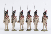 M.I.M.("Masterpieces in Miniature", Belgium): - Solid Cast Lead Figures - Napoleonic Wars Grenadiers: twelve marching figures, each carrying musket with fixed bayonet, all inscribed on base '107/1r Empire/Garde Imp/1812/3e Rgt/Grenadiers" and with M.I.M. - 3