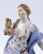 MEISSEN German porcelain statue, 19th century, blue factory mark, ​29cm high - 2