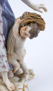 MEISSEN German porcelain statue, 19th century, blue factory mark, ​29cm high - 4