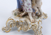 MEISSEN German porcelain statue, 19th century, blue factory mark, ​29cm high - 5