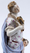 MEISSEN German porcelain statue, 19th century, blue factory mark, ​29cm high - 7