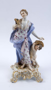 MEISSEN German porcelain statue, 19th century, blue factory mark, ​29cm high - 9