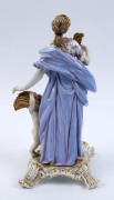 MEISSEN German porcelain statue, 19th century, blue factory mark, ​29cm high - 11