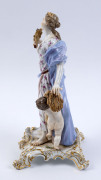 MEISSEN German porcelain statue, 19th century, blue factory mark, ​29cm high - 12