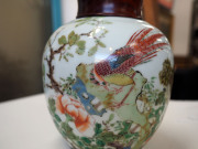A Chinese famille verte porcelain ginger jar with rosewood lid, 19th century, ​16.5cm high - 4