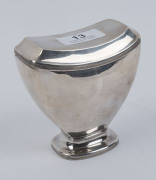 An antique Dutch silver tea caddy in the Regency style, circa 1820, 11cm high, 202 grams - 2