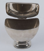 An antique Dutch silver tea caddy in the Regency style, circa 1820, 11cm high, 202 grams - 6