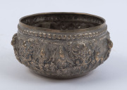 A Burmese silver bowl, early 20th century, 7.5cm high, 13cm diameter, 150 grams ​ - 2