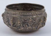 A Burmese silver bowl, early 20th century, 7.5cm high, 13cm diameter, 150 grams ​ - 4