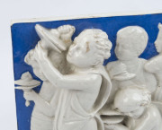 A classical scene ceramic relief plaque, 19th century, ​27 x 26cm - 4