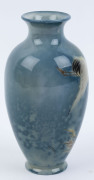 ROYAL DOULTON Titanium English porcelain vase with crane in flight, by HARRY ALLEN, circa 1919, marked "Royal Doulton England, Titanium" with impressed date mark, 13cm high - 3