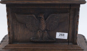 An English oak carving of a lion mounted on a sarcophagus with claw feet, 16th/17th century, ​45cm high - 7
