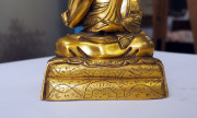 A Sino-Tibetan gilt bronze seated Buddha statue, 18th/19th century, 17cm high. PROVENANCE: The Russell Zeeng Collection - 3