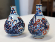 A pair of Japanese Imari miniature sake bottles, circa 1680, 8cm high PROVENANCE B. F. Edwards Collection - 2