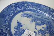 A Japanese blue and white porcelain oval dish with crane decoration, Edo Period, 19th century, ​28cm wide - 5