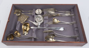 Antique German silver cutlery in six drawer canteen chest, early 20th century, incomplete but an impressive weight (not including filled handled pieces), 5,500 grams - 4