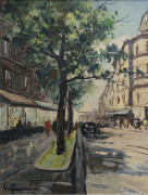 European School (Street Scene), oil on canvas, signed (illegible) lower left, ​50 x 70cm. - 3