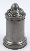 Antique English pewter ice cream mould stamped "1 QUART" with diamond registration date for 1868, ​18cm high - 3