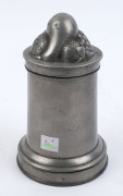 Antique English pewter ice cream mould stamped "1 QUART" with diamond registration date for 1868, ​18cm high - 4