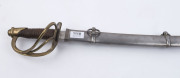 American Civil War cavalry sabre in scabbard, stamped "U.S. ADK, 1862, Ames Mfs. Co. Chicopee Mass." additionally marked on the guard "11199", ​102cm long - 3