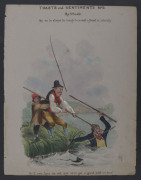 ETCHINGS & ENGRAVINGS: A collection of English satirical images by Cruikshank, Heath, and others; various sizes, mostly hand coloured. (18). - 13