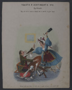 ETCHINGS & ENGRAVINGS: A collection of English satirical images by Cruikshank, Heath, and others; various sizes, mostly hand coloured. (18). - 14
