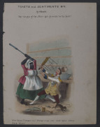 ETCHINGS & ENGRAVINGS: A collection of English satirical images by Cruikshank, Heath, and others; various sizes, mostly hand coloured. (18). - 15