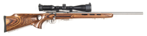SAVAGE MOD.93 R17 STAINLESS STEEL B/ACTION RIFLE: 17HMR; 5 shot mag; 21” barrel; exc bore; no open sights fitted; fitted with a Nikko-Stirling 3-10x42 Nighteater & Q.D. Weaver steel mounts; sharp profiles & markings; polished finish to barrel, action & bo