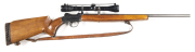 B.S.A. CADET SPORTING CONVERSION RIFLE: 222 Rimmed; s/shot; vg bore; 24" barrel fitted with a Bushnell 4X Banner scope with vg optics; vg profiles & C of A QLD markings; steel grey finish to lever & barrel; 85% original blue to action; vg pistol grip butt