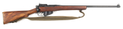 BRITISH NO.4 MKI B/A RIFLE converted to a half stocked SPORTING RIFLE: 303 Cal; 10 shot mag; 23.75" barrel; g. bore; standard sights; blacked finish to barrel, receiver & fittings; vg stock & forend; complete with spare mag, brass oil bottle, sling & mode