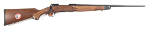 SAVAGE MOD.14 B/ACTION SPORTING RIFLE: 243 Win; 4 shot mag; 22¼" barrel with a few v. minor marks; exc bore; no sights fitted; receiver tapped for scope mounts; rifle is almost "as new" with a full blue finish to the relevant areas; exc chequered pistol g