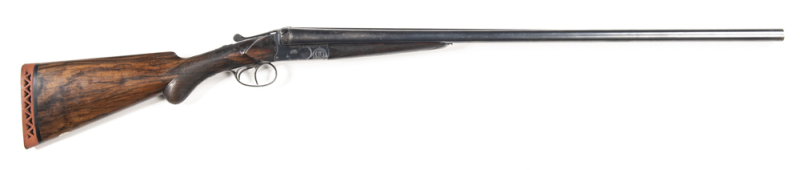 FABRIQUE NATIONALE SxS B.L.N.E. FIELD SHOTGUN: 12G; 2¾" chambers; 30" barrels, choked APP MOD & FULL; g. bores; tapered rib inscribed FABRIQUE NATIONALE D ARMES DE. GUERRE HERSTAL; plain boxlock action with border line engraving with top lever & manual sa