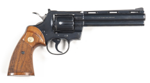 A. UBERTI COLT 1851 NAVY BRASS FRAMED PERCUSSION REVOLVER: 36 Cal; 6 shot  non fluted cylinder; 190mm (7½ ) octagonal barrel; vg. bore; standard  sights, address & markings; vg profiles & markings;