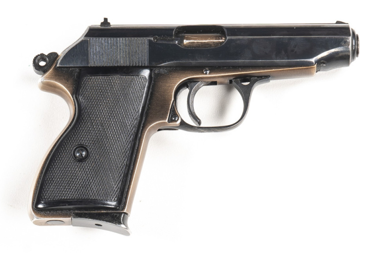 FERUNION HUNGARIAN BROWNING S/A POCKET PISTOL: 7.65 Cal; 7 shot mag; 102mm (4") barrel; vg bore; standard sights with lhs of slide inscribed CAL 7.65 BROWNING MADE IN HUNGARY; FEG-BUDAPEST; sharp profiles & clear markings; retaining 95% blue finish to sl