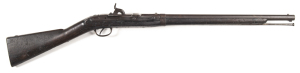 U.S. MODEL 1840 HALL BREECH LOADING PERCUSSION CARBINE: 52 Cal; s/shot; 21" round barrel; standard sights; poor bore; tilting breech block inscribed U.S. S.NORTH MIDLTN CONN; no visible date; fishtail shaped breech block operating lever to rhs of frame; 8