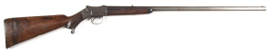 MARTINI ACTION ROOK RIFLE by I. HOLLIS & SONS: .442 Cal; 25½” barrel; g. bore; dovetail font sight, standing rear with folding sight absent; machine cut top barrel flat inscribed I.HOLLIS & SONS LONDON; border engraved action inscribed I.HOLLIS & SONS to