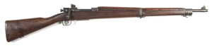 U.S. MODEL 1903 A3 B/ACTION SERVICE RIFLE: 30-06 Cal; 5 shot mag; 24” barrel; exc bore; standard sights & fittings; breech marked U.S REMINGTON MODEL 03-A3 3873277; vg profiles & clear markings; parkerised finish to all metal; g. stock with minor bruising