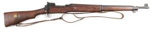 U.S. EDDYSTONE M17 B/A SERVICE RIFLE: 30-06 Cal; 5 shot mag; 26” barrel; g. bore; standard sights & fittings; barrel & the muzzle marked E over flaming bomb 11-18; breech marked U.S. MODEL OF 1917 EDDYSONE 1248966; Flaming bomb insignia to side rail; vg p