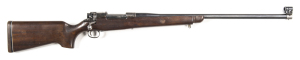 U.S. EDDYSTONE M17 CONVERSION TARGET RIFLE: 308 Win; s/shot; fitted with an Omark 27” barrel; g. bore; globe front sight with an interchangeable disc, no rear target sights; breech marked U.S. MODEL OF 1917 EDDYSTONE SN 1082082; altered stock; gwo & cond.