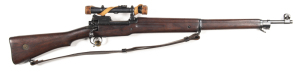 VERY SCARCE, WINCHESTER P.14 MKI* WWI SNIPER RIFLE & BSA MODEL 1918 TELESCOPIC SCOPE: 303 British; 5 shot mag; 26" round barrel; g bore; standard blade front sight & tangent rear sight graduated from 2-17 (200-1,700 mts) with the fine elevation adjustment
