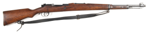 PORTUGUESE MODEL 1904 MAUSER VERGUEIRO B/A SERVICE RIFLE: 8MM; 5 shot mag; 23.5" barrel; exc bore; standard sights & fittings with the cypher of KING CARLOS 1 to the breech; D.W.M. address to side rail & model; sharp profiles & clear markings; retaining 9